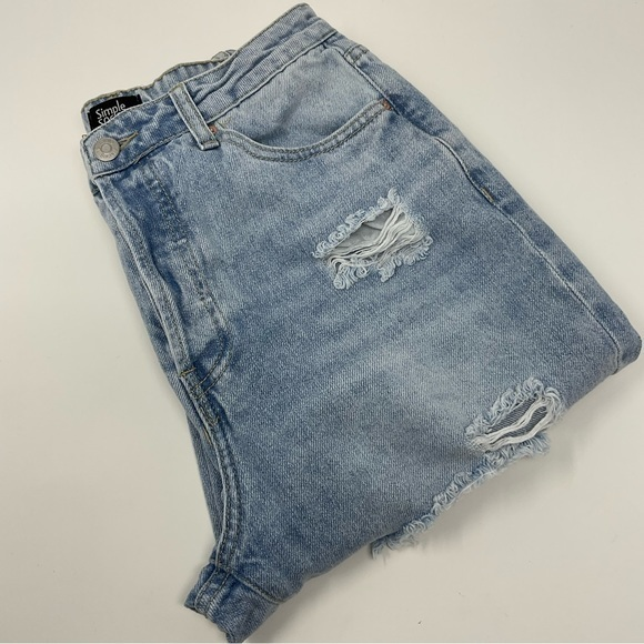 simple society Denim - Simple Society Woman’s Super High Rise Baggy Blue Jeans‎ Size 9/29 F4
